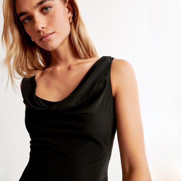 cowl neck midi dress - Picture 5 of 9